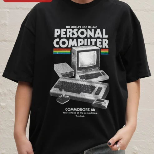 Commodore 64 Retro Computing Tee Vintage 8-Bit Computer Shirt for Programmers Gamers