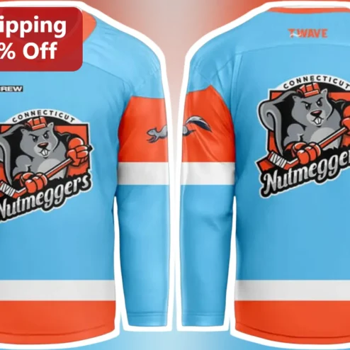 Connecticut Nutmeggers Hockey Jersey Fan Gear