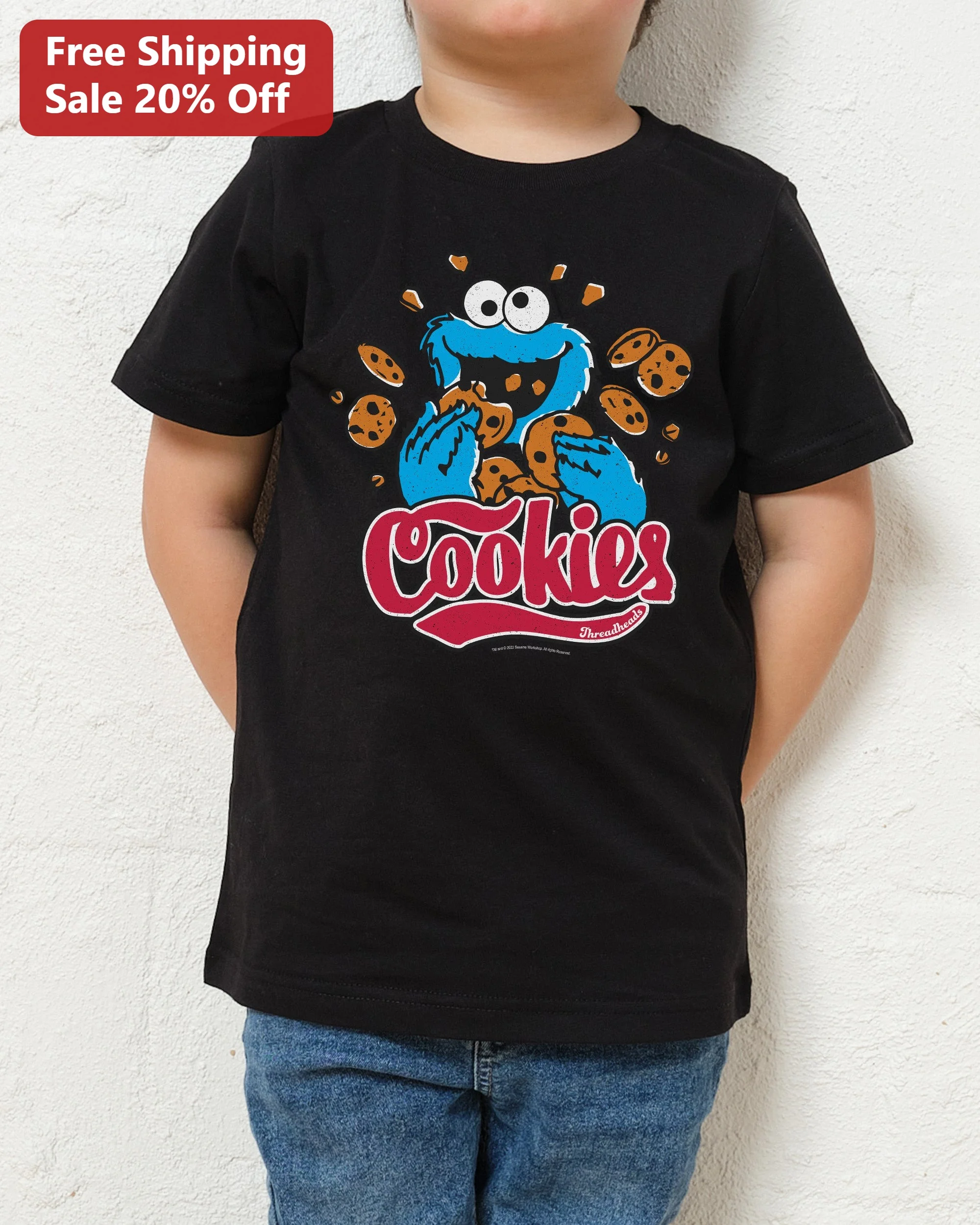Cookie Monster Cookies Tee Kids Sesame Street Graphic T-Shirt