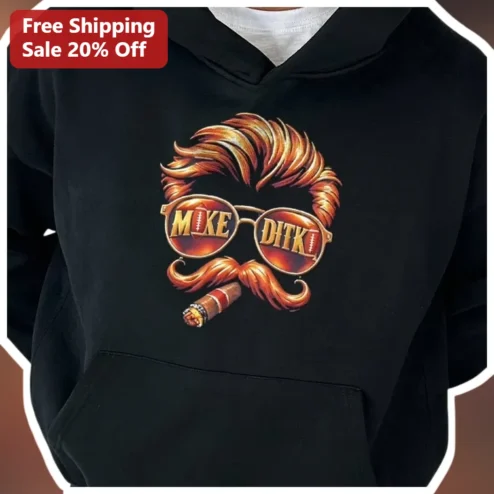 Cool Guy Aviator Glasses Hoodie Retro Meme Graphic Pullover for Men