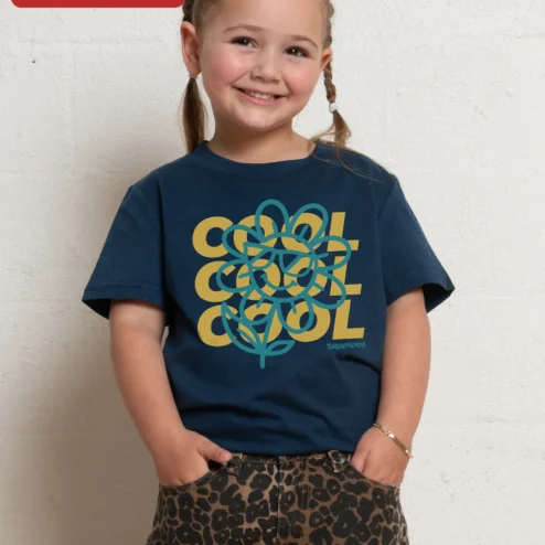Customer in Chicago, Illinois wearing COOL Tee Kids Retro Flower Sunglasses Graphic Shirt Boys Cool Flower T-Shirt