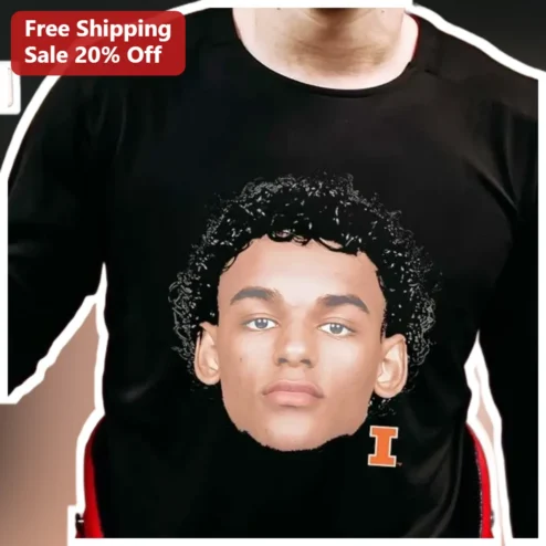 Cooper Flagg Graphic Tee Black Long Sleeve Basketball Fan Apparel