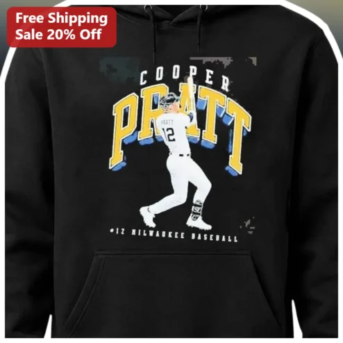 Cooper Pratt Milwaukee Brewers #12 Baseball Hoodie