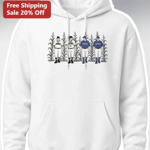 Cornfield Baseball Players Hoodie Vintage Collegiate Rivalry Gift for Men Women