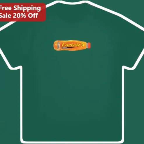 Corteiz Tee Orange Energy Drink Graphic Streetwear Shirt