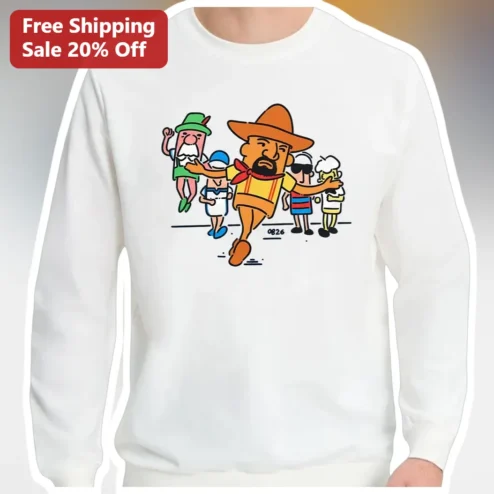 Costume Runners Cartoon Sweatshirt Funny Halloween Costume Idea for Fun Runners