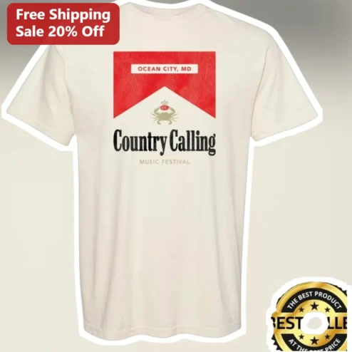 Country Calling Music Festival Tee Ocean City MD Vintage Country Concert Merch Shirt