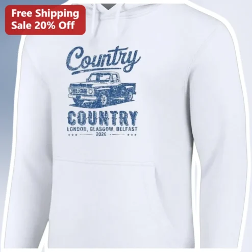 Country Country Hoodie Vintage Pickup Truck Design for Men Women Fans