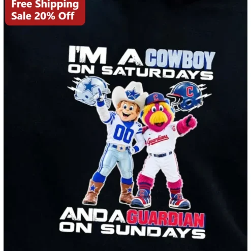 Cowboy Guardian Weekend Schedule Graphic Tee for Sports Fans
