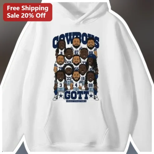 Cowboys GOTT Greatest Offense There Is Dallas Cowboys Fan Hoodie