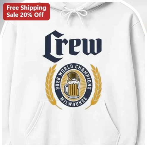 Crew 2026 World Champions Milwaukee Hoodie