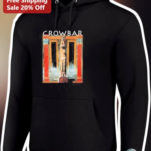 Crowbar Band Hoodie Sludge Metal Merch New Orleans Heavy Music Apparel Gift for Fans