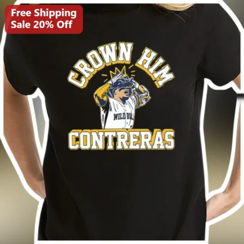 Crown Him Christian Yelich Milwaukee Brewers Baseball Tee