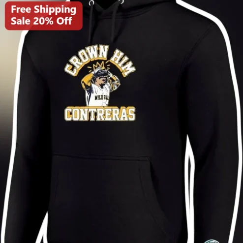 Crown Him Hoodie Christian Faith Baseball Mascot Apparel Gift for Men Women