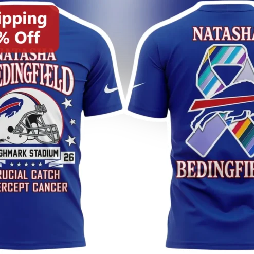 Crucial Catch Intercept Cancer Buffalo Bills NFL Fan Tee