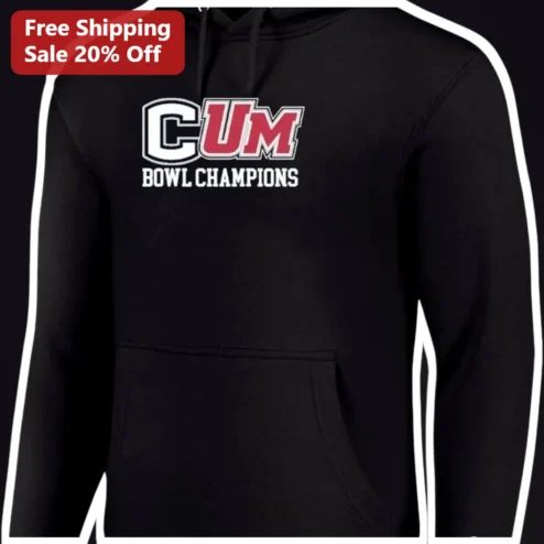 CUM BOWL CHAMPIONS Varsity Style Hoodie Funny Gag Gift for Adults available at our Chicago, Illinois warehouse