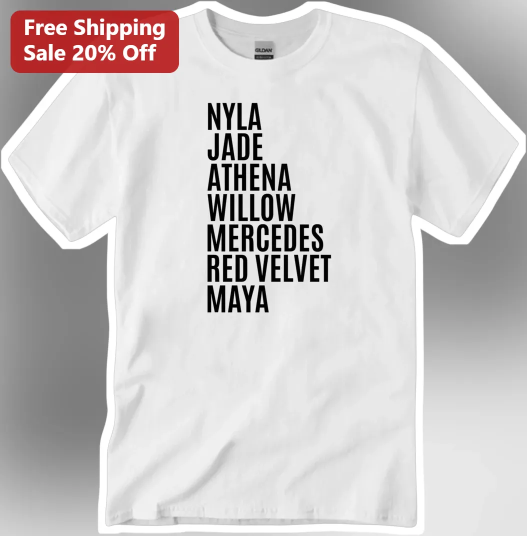 Custom Family Name List Tee Personalized Last Names Shirt Gift for Mom Dad Grandma