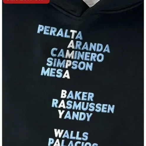 Custom Name List Hoodie Personalized Team Roster Sweatshirt for Sports Groups Class Reunions