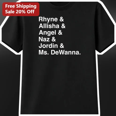 Custom Name List T-Shirt Personalized Group Tee for Team Family Reunion Gift