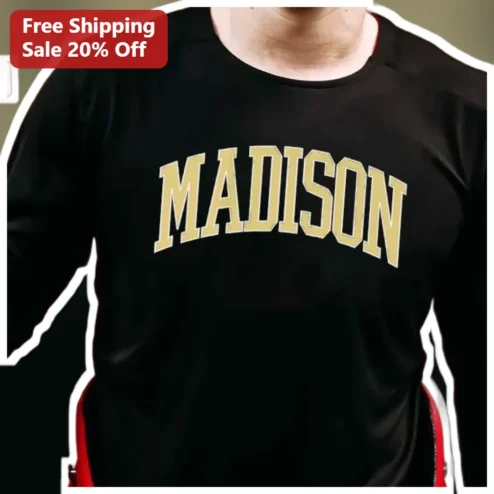 Custom Name Long Sleeve Tee Personalized Varsity Style Athletic Shirt for Kids and Adults