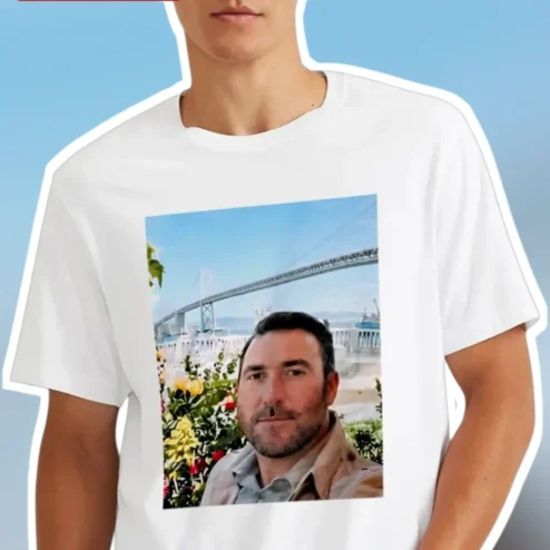 Custom Photo Portrait Tee Personalized Picture Gift for Men Women