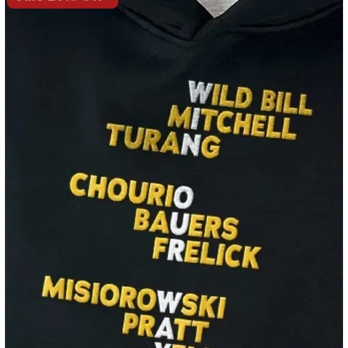 Custom Surname Hoodie Personalized Family Name Sweatshirt Gold Embroidered Multi-Surname Apparel