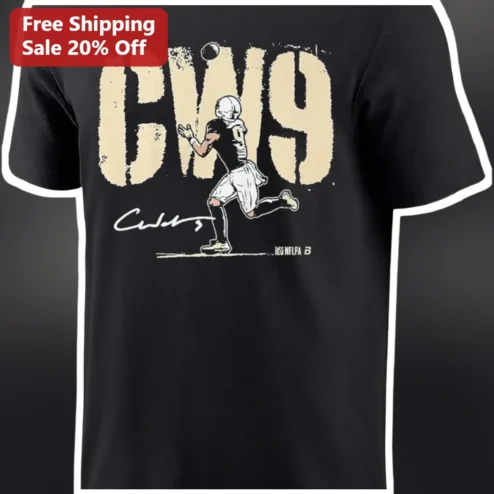 CW9 Tee Chase Young Football Player Vintage Distressed Graphic Shirt NFLPA Licensed Fan Apparel