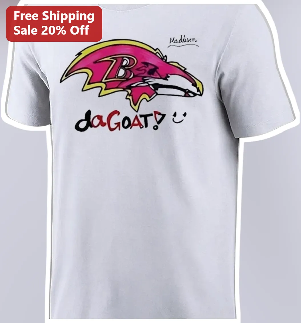 da GOAT Lamar Jackson Baltimore Ravens Graphic Tee NFL Fan Apparel