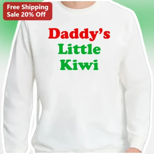 Daddy's Little Kiwi Sweatshirt Cute Father's Day Gift for Dad