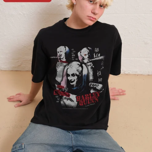 Daddy's Little Monster Harley Quinn Tee I'll Wait Forever Graphic Shirt for DC Fans
