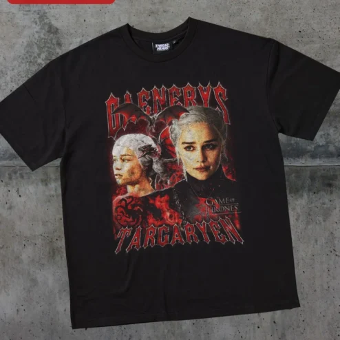 Daenerys Targaryen Game of Thrones Tee Mother of Dragons House Sigil Graphic Shirt for Fantasy Fans