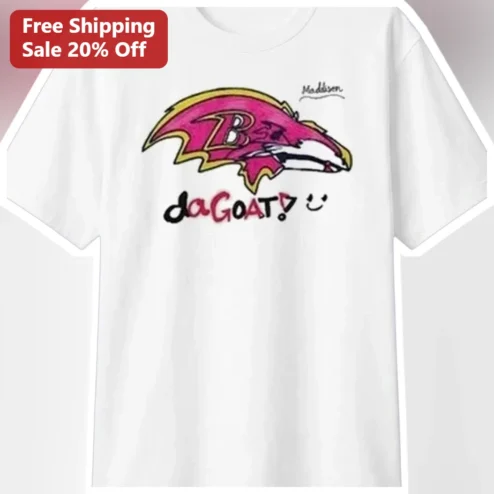 daGOAT Lamar Jackson Baltimore Ravens Fan Art Tee