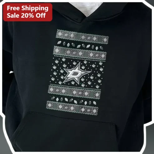 Dallas Stars Christmas Ugly Sweater Hoodie NHL Fan Holiday Gift for Men Women