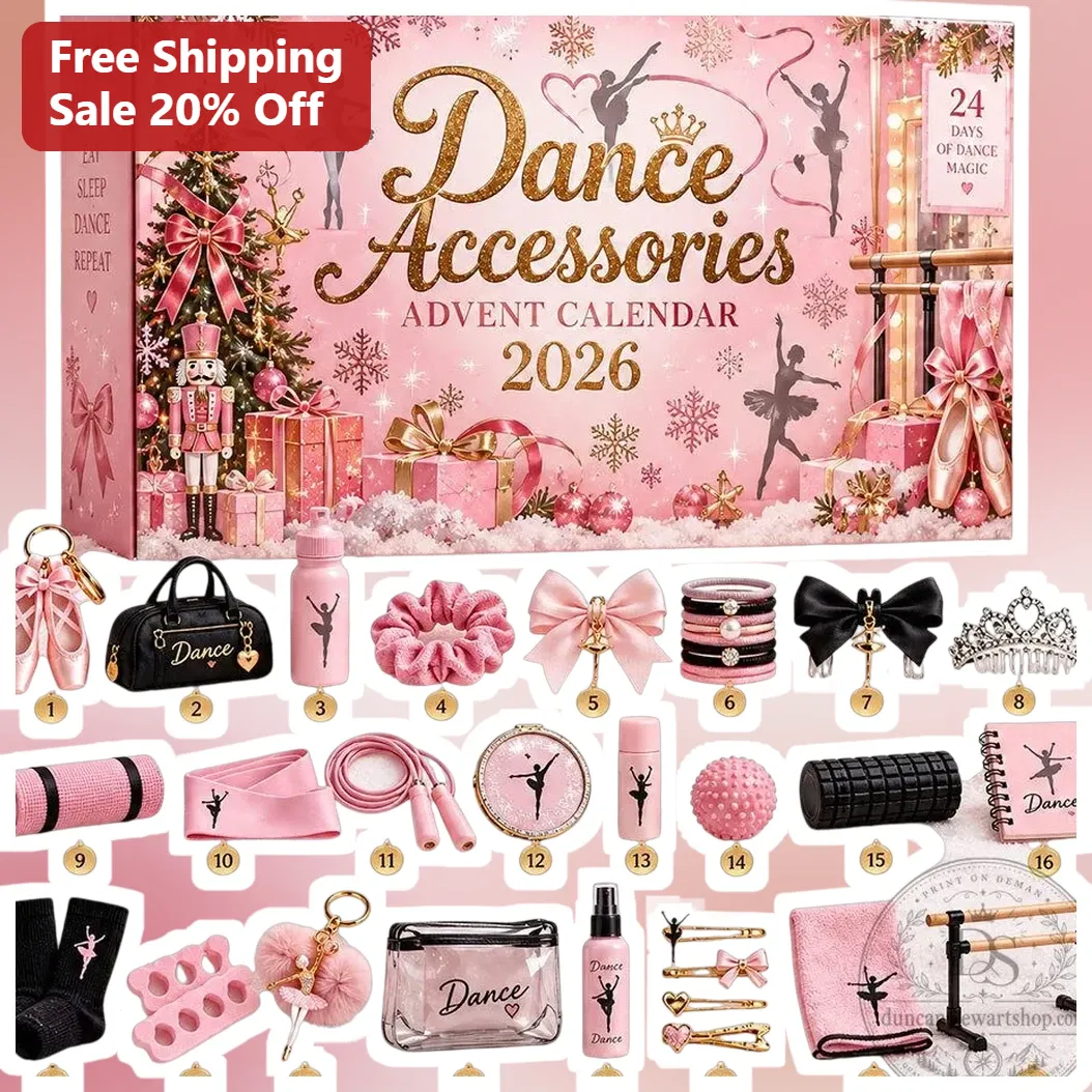 Dance Accessories Eat Sleep Dance Repeat Gift Set Ballet Advent Calendar for Kids Adults Holiday Countdown Box