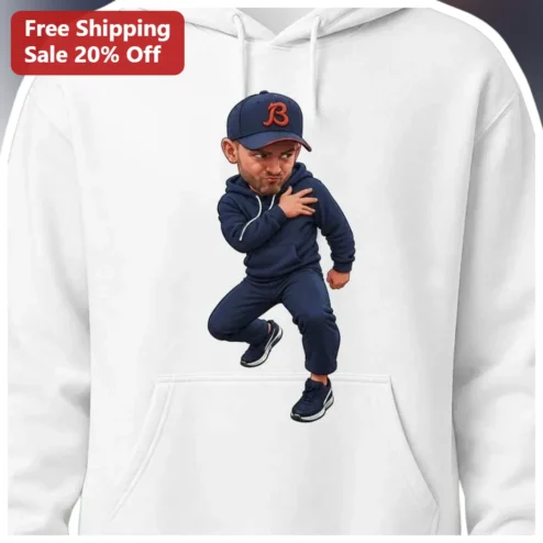 Dancing Man Caricature Hoodie Funny Dancer Art Pullover Gift for Men