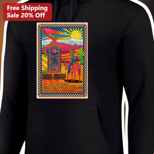 Daniel Donato Cosmic Country Fall Tour 2025 Hoodie Psychedelic Western Concert Merch
