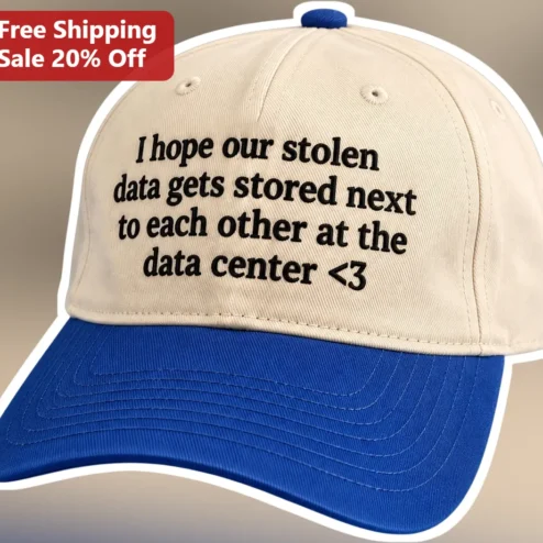 Data Center Hat I Hope Our Stolen Data Gets Stored Next To Each Other Tech Humor Dad Cap Gift