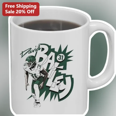 David Football Player Mug Retro Collegiate Sports Gift for Him Number 31 Coffee Cup