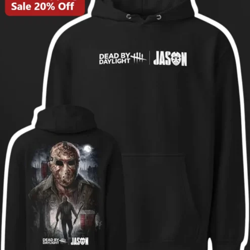 Dead by Daylight Jason Hoodie Friday the 13th Horror Game Merch Halloween Gift