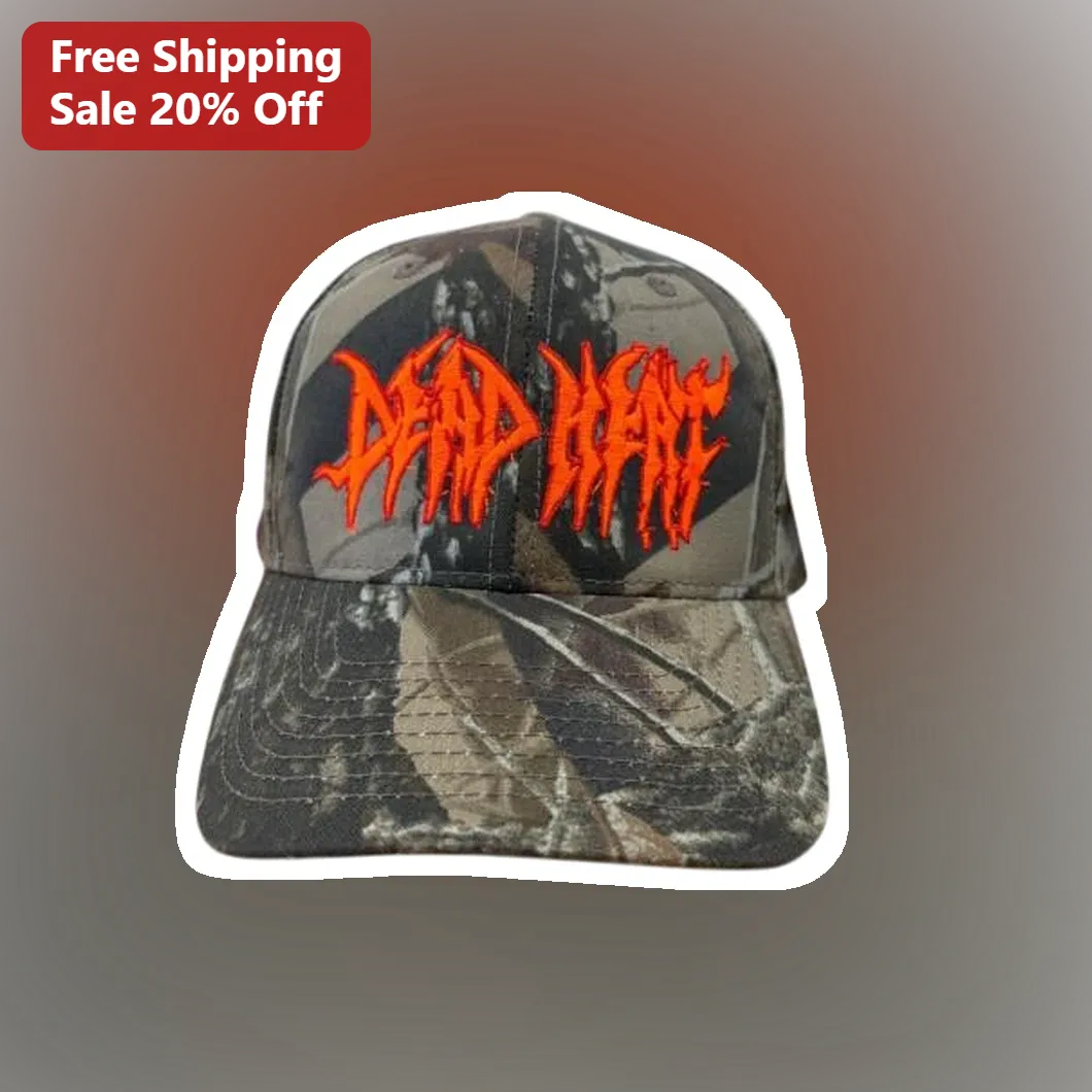 Dead Heat Camo Trucker Hat Horse Racing Merch Embroidered Cap for Men Women