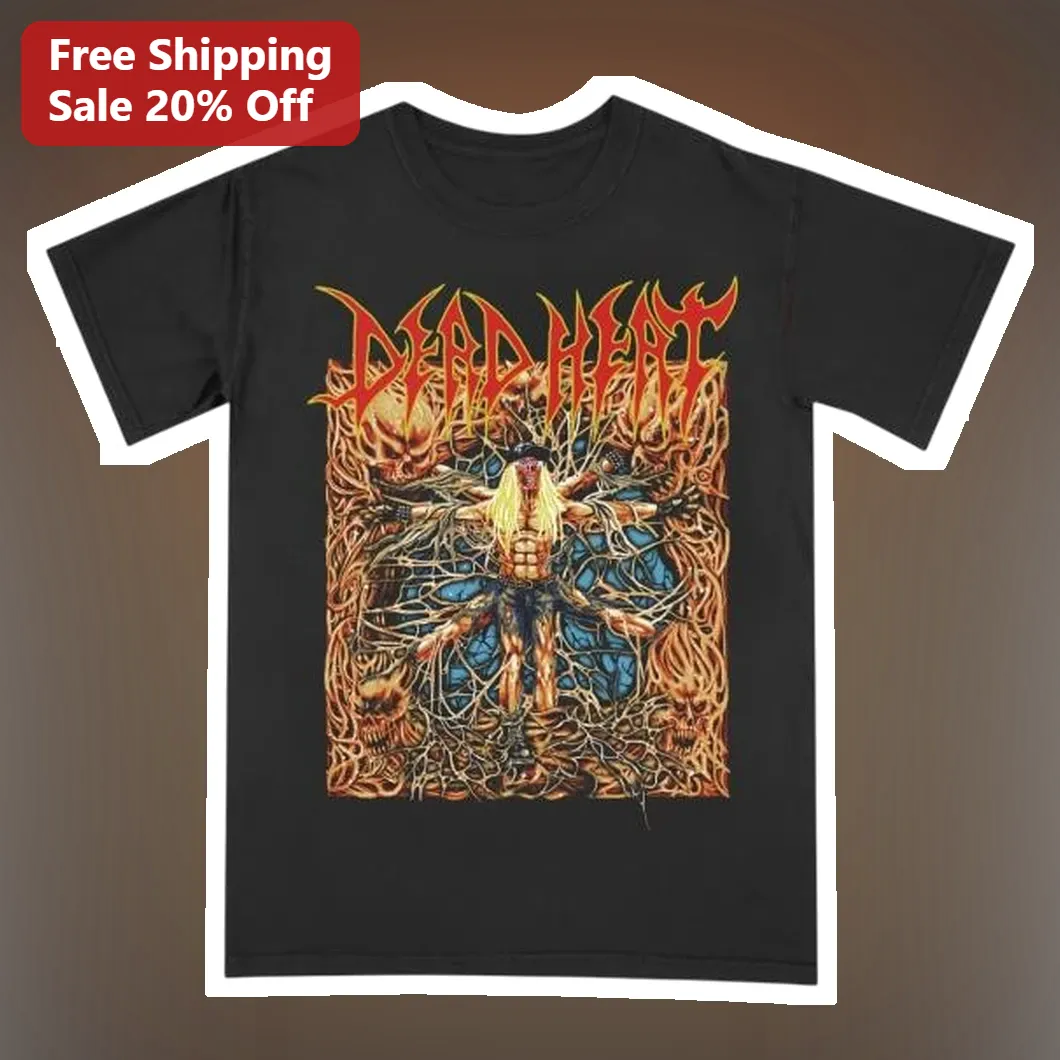 Dead Heat Tee Oxnard California Punk Band Merch Heavy Metal Graphic T-Shirt