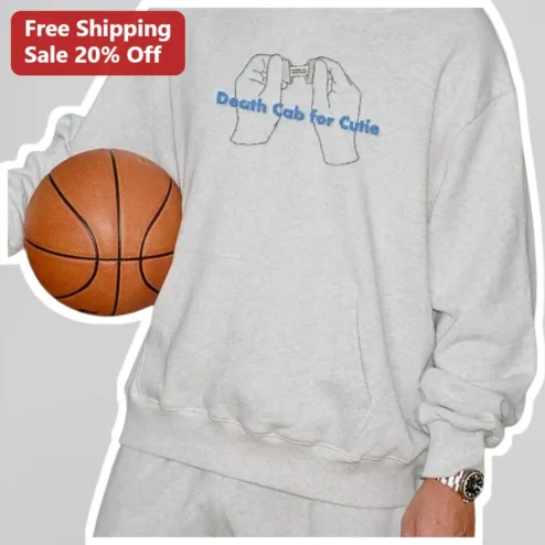Death Cab for Cutie I Built You A Tower Cassette Tape Graphic Sweatshirt Indie Rock Merch