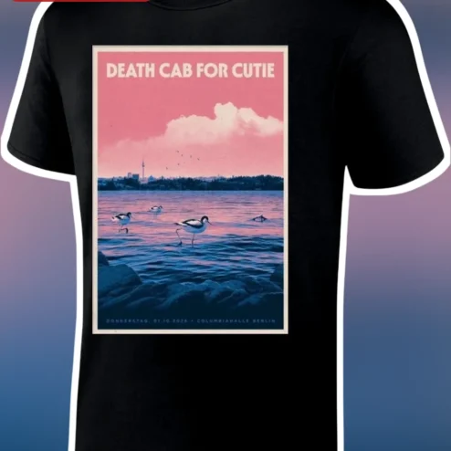 Death Cab For Cutie Tee Indie Rock Vintage Concert Poster Graphic Shirt