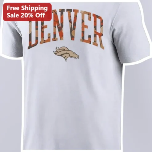 Denver Camo Horse Head Football Fan Tee NFL Autumn Collegiate Shirt available at our Chicago, Illinois warehouse