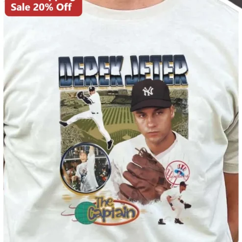 Derek Jeter The Captain Tee NY Yankees Baseball Legend Gift for Men Women