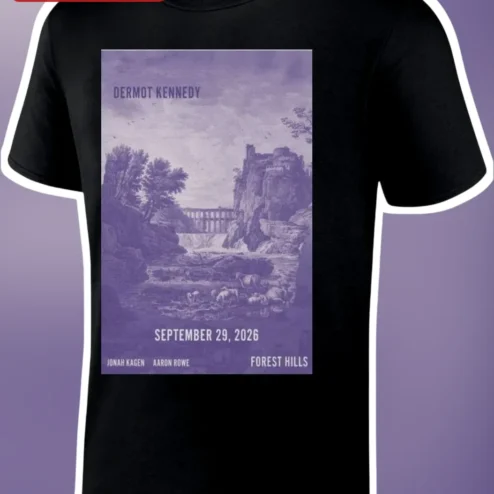 Dermot Kennedy Forest Hills Stadium Tee The Weight of the Woods Tour Merch Vintage Concert Poster Style Shirt