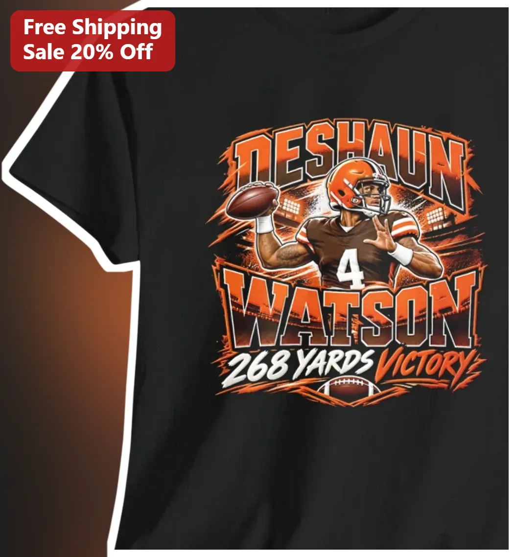 Deshaun Watson Tee Cleveland Browns NFL Quarterback Graphic Shirt for Men