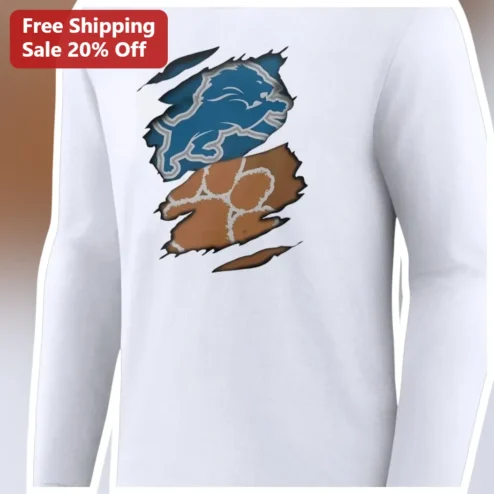 Detroit Lions Cleveland Browns Rivalry Long Sleeve Shirt NFL Football Fan Gear