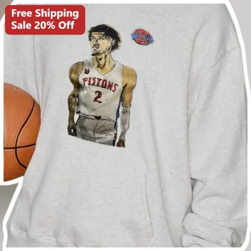 Detroit Pistons Cade Cunningham Watercolor Sweatshirt Men Women NBA Fan Gear