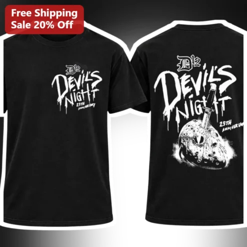 Devil's Night D12 25th Anniversary Tee Eminem Hip Hop Vintage Graphic Shirt